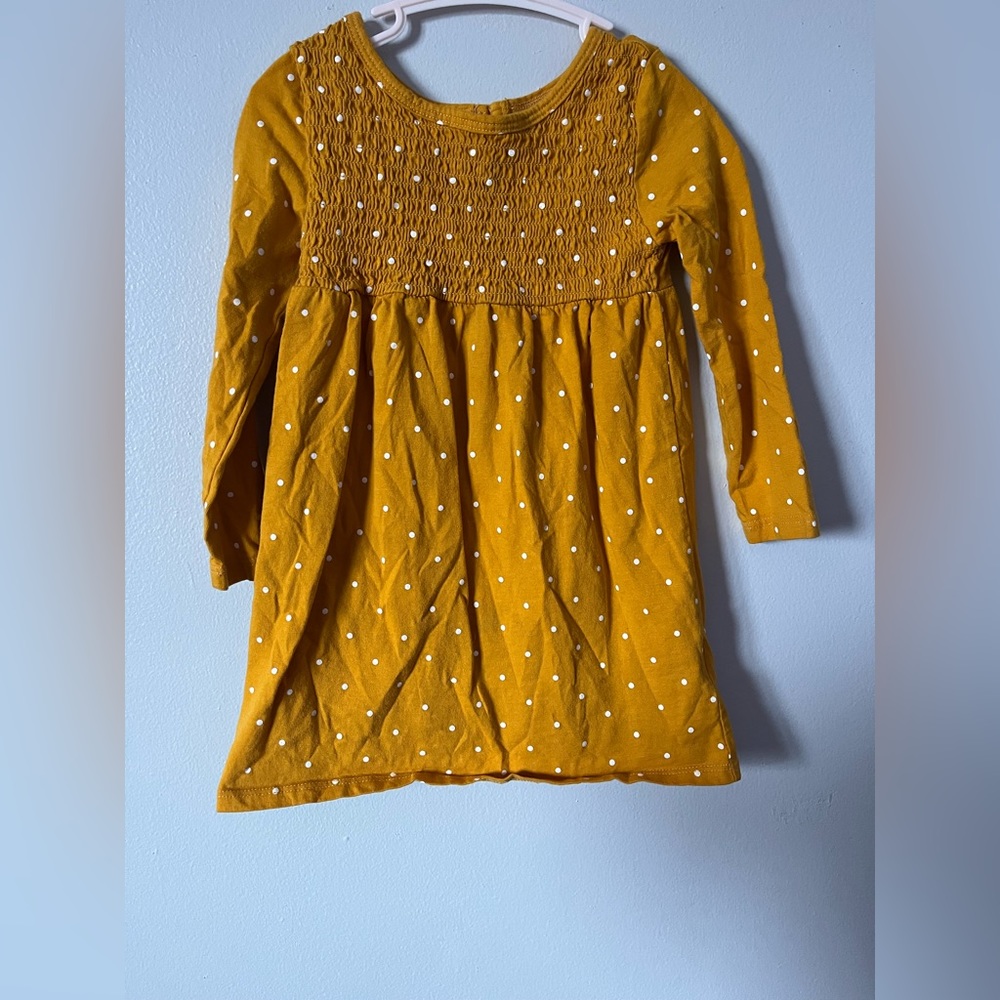 Yellow Long sleeve tshirt Dress